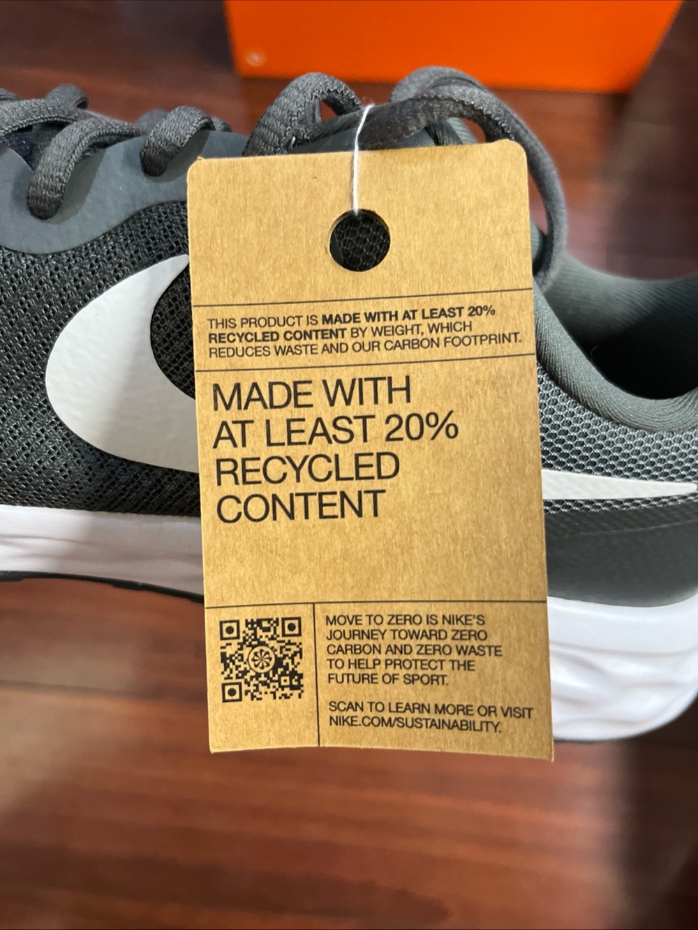 Mens 11 Nike Revolution 6 NN Iron Grey Shoes Running Walking DC3728 004 HALF BOX - Picture 12 of 16